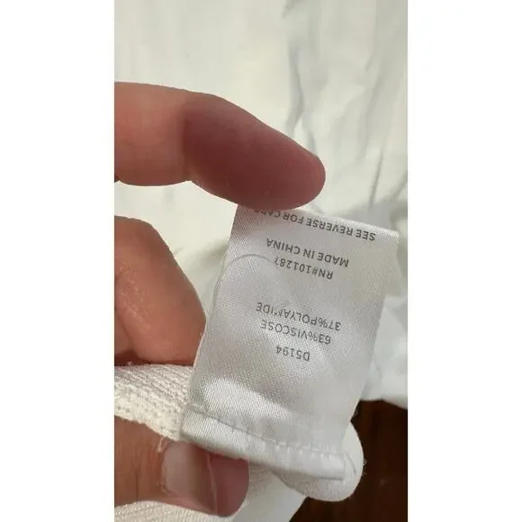 ALEXIA ADMOR White Colorblock Contrast Trim Pearly Buttons Odette Dress sz XL - Picture 13 of 16